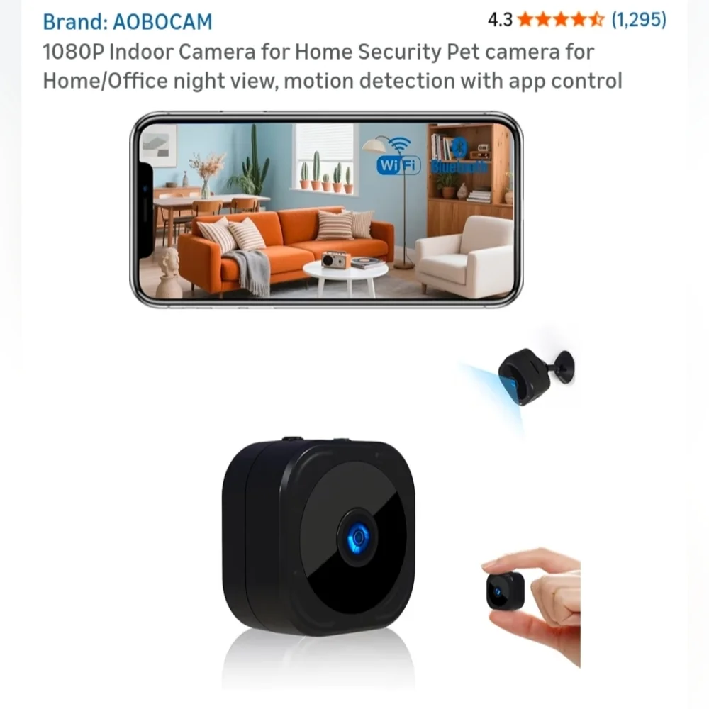 A12 Black Security Webcam
